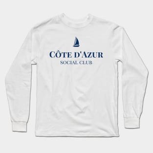 Côte d'Azur Social Club French Gift Long Sleeve T-Shirt